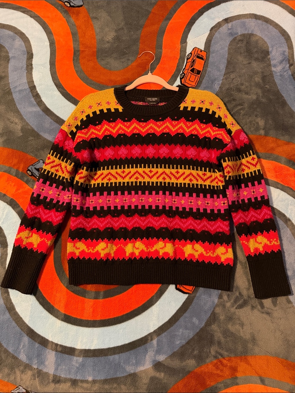 Kate Spade Patterned Crewneck Sweater